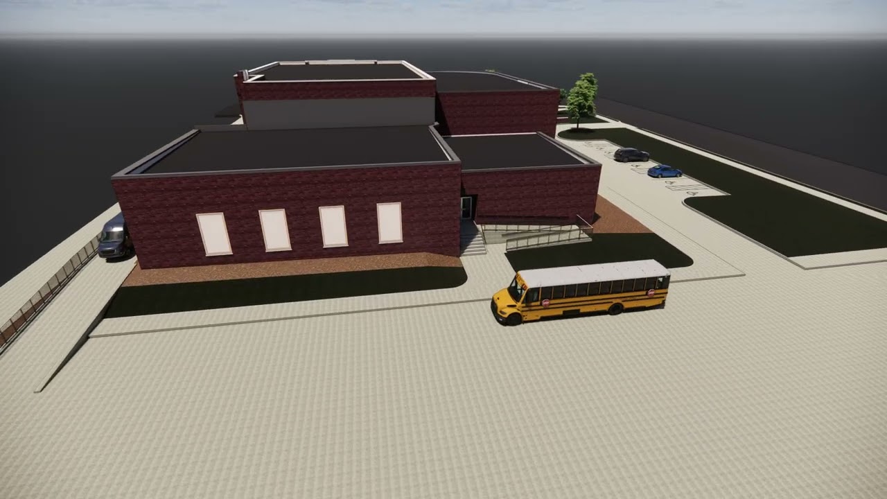 Bryan Arts & Education - Exterior Rendering