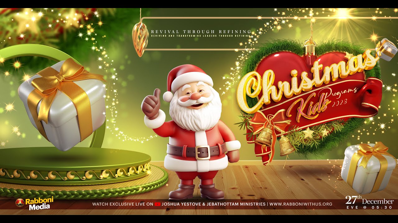 🔴 LIVE || Christmas Kids Programs 2023 || 27-DEC-2023 || Rabboni media #kidsvideo #christmaskids