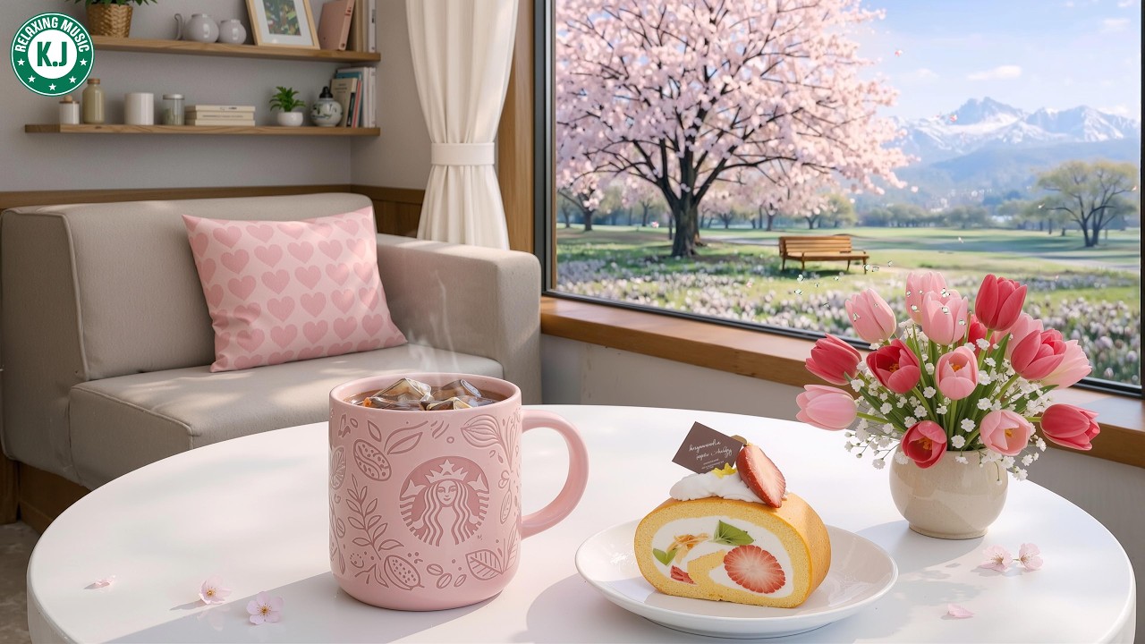 [広告なしのBGM - 3月] [桜の季節の背景音楽]春の感性桜の音楽🌸暖かい日差しと一緒に3月の朝|心が快適になる癒し時間