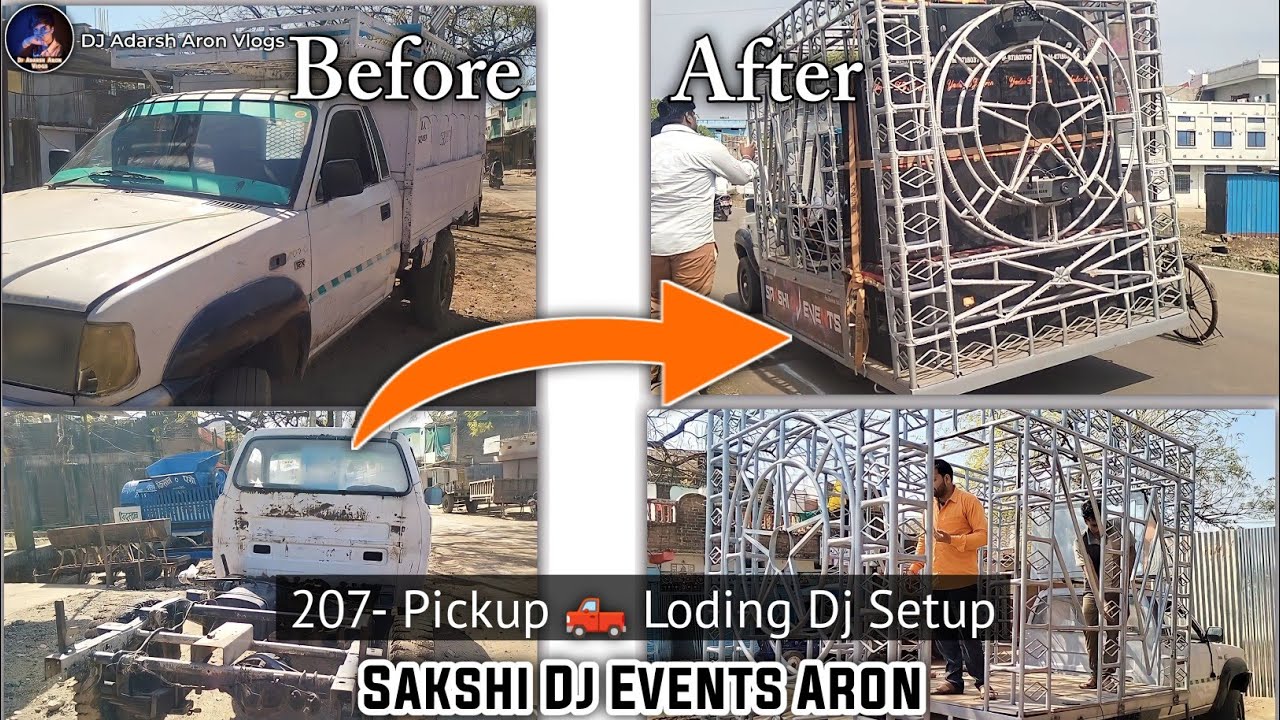 New Dj Setup 2023 Pickup Loading Dj  | केसे बनता हैं | Sakshi Dj Events Aron | Dj Adarsh Aron Vlogs