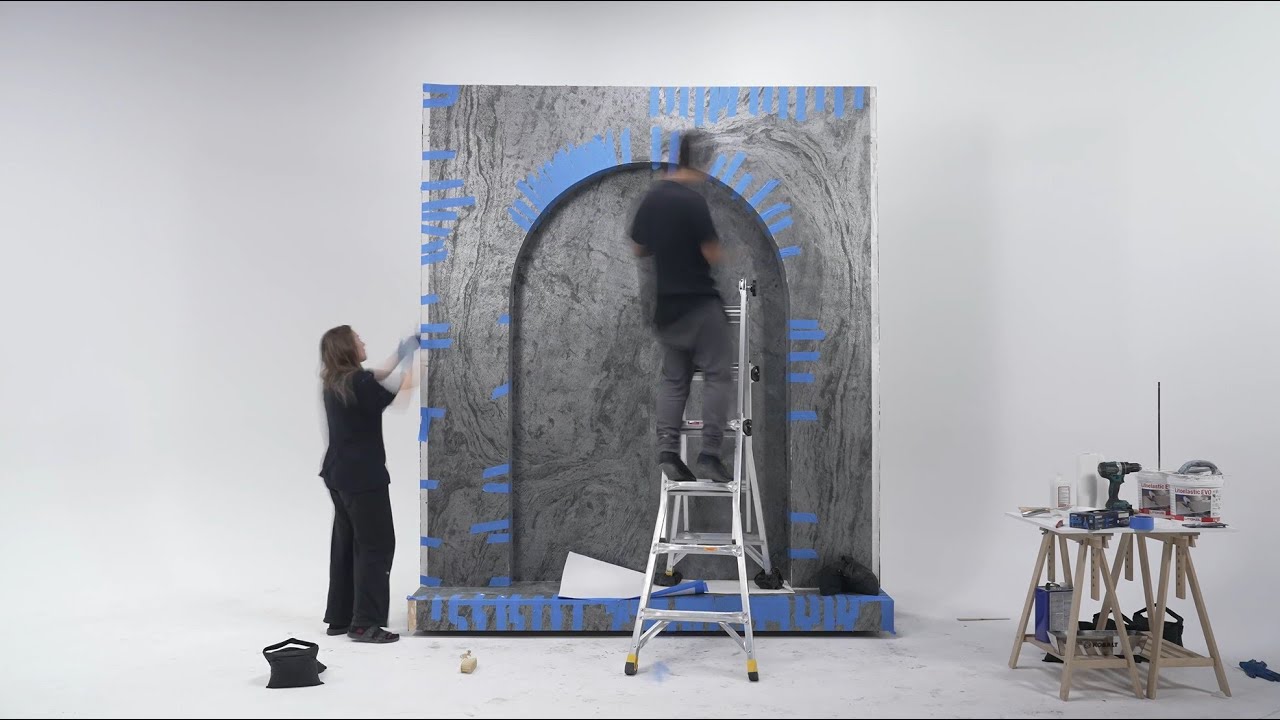Stonovia Flexible Stone Veneer Installation on an Arch Wall | Real Stone, Seamless Curve