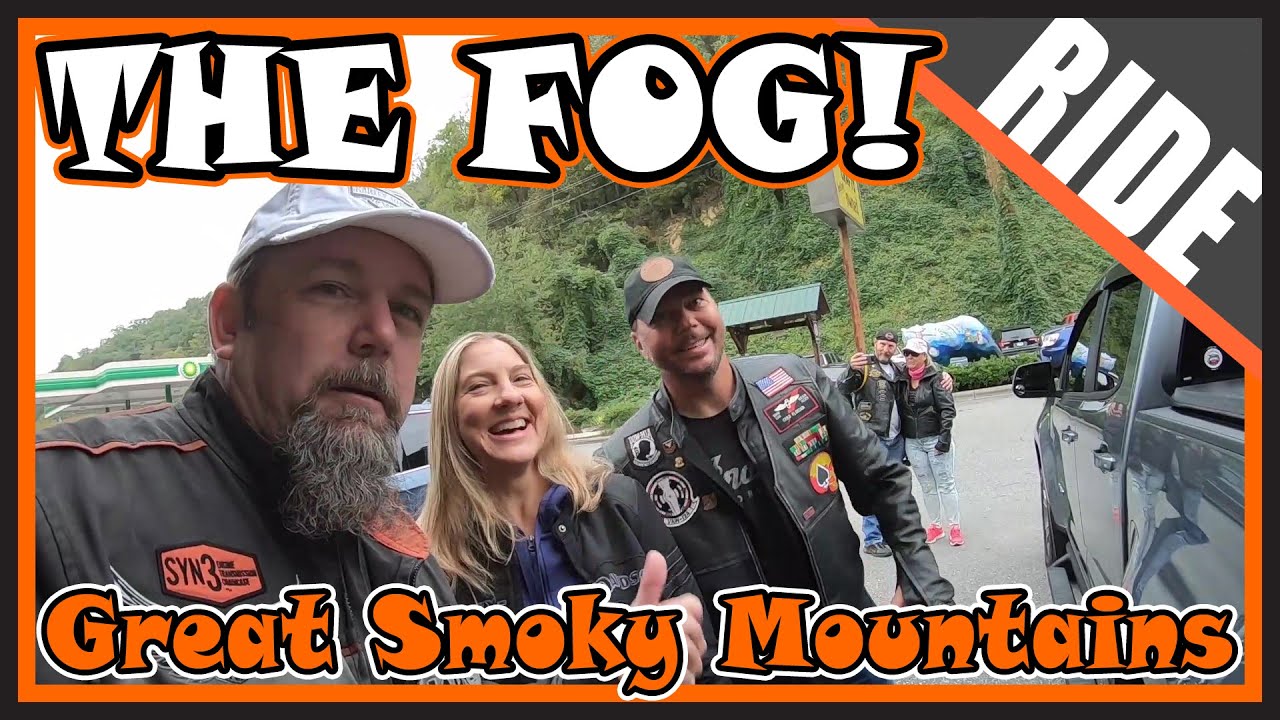GREAT SMOKY MOUNTAINS | FOGGY RIDE | HARLEY DAVIDSON and INDIAN 😎