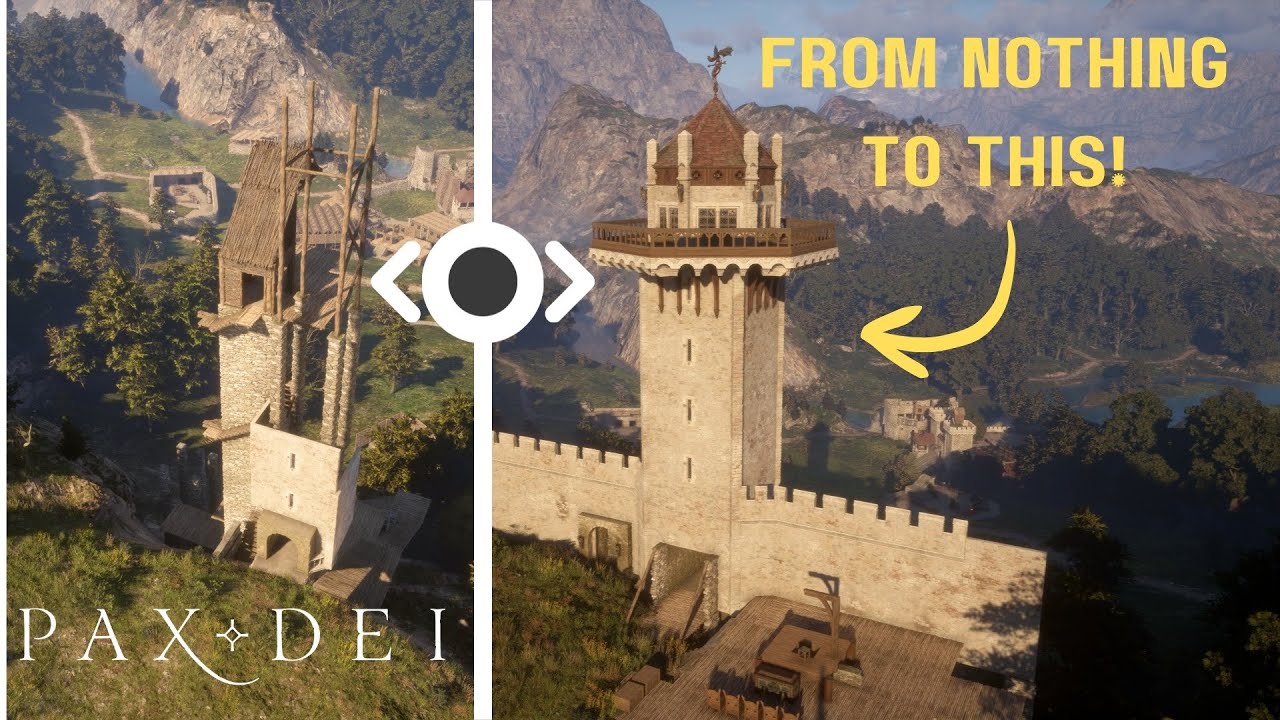 Pax Dei Plot Glow-Up &ndash; Before & After Base Build (with some drama!)