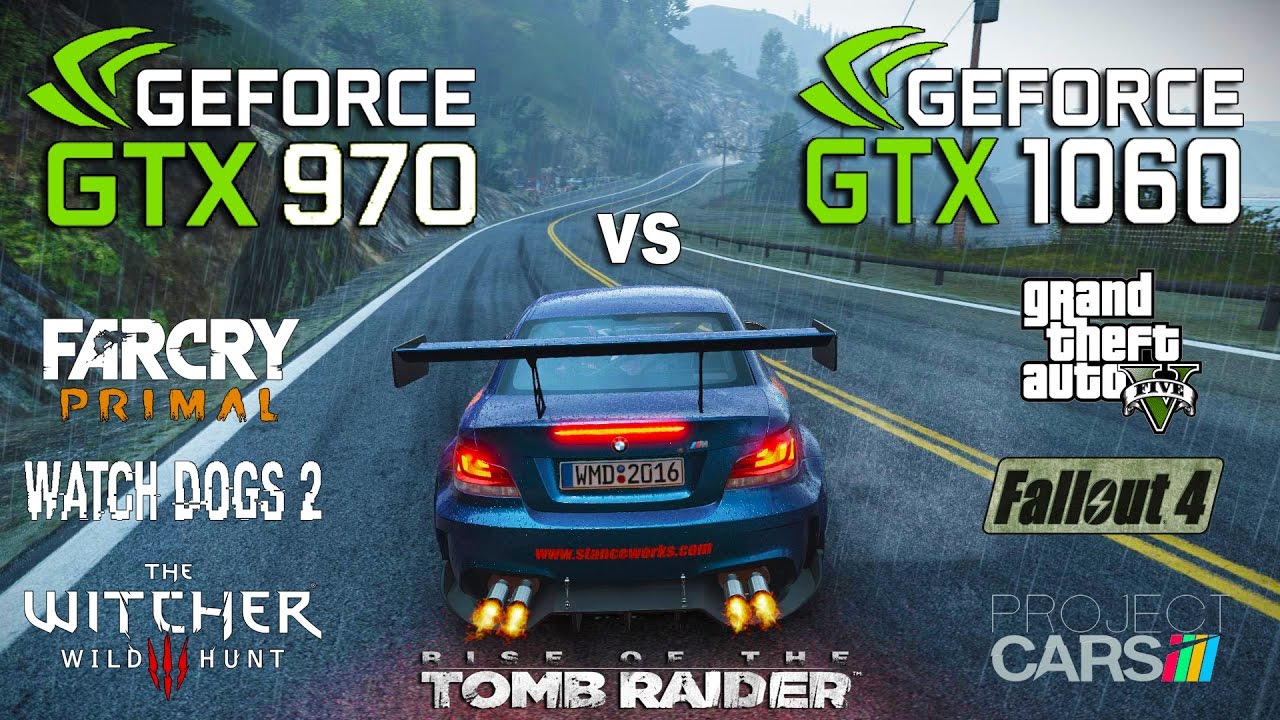 GTX 970 vs GTX 1060 Test in 7 Games (i5 7600k)