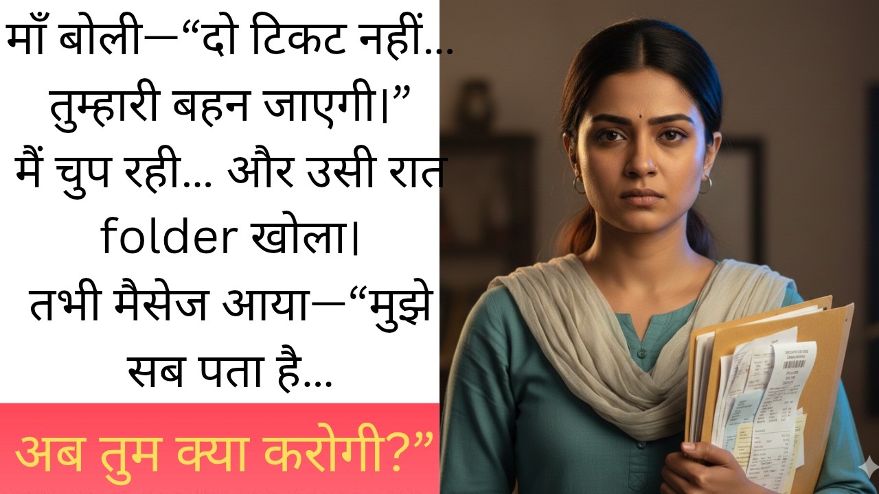 माँ ने कहा “एक ही टिकट”… तो मैंने अपना पूरा घर वापस ले लिया | Hindi Family Drama