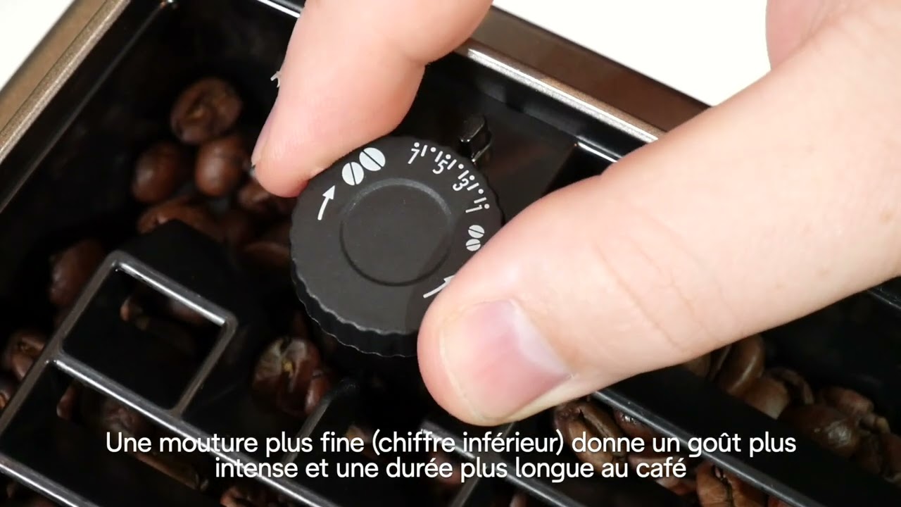 Magnifica S & Magnifica Smart S | Comment r&eacute;glez-vous le niveau de mouture sur votre machine?