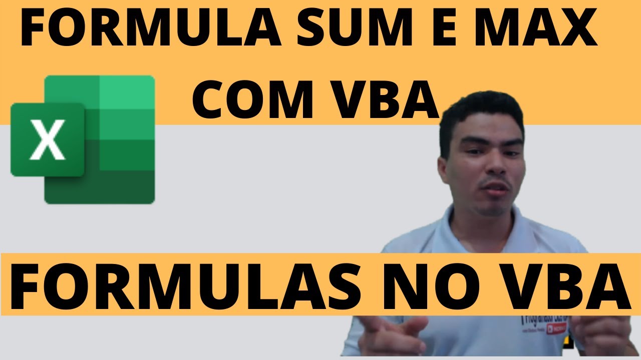Função Sum e Função Max com VBA aprenda fazer as formulas do Excel com VBA, aprenda bloquear celulas