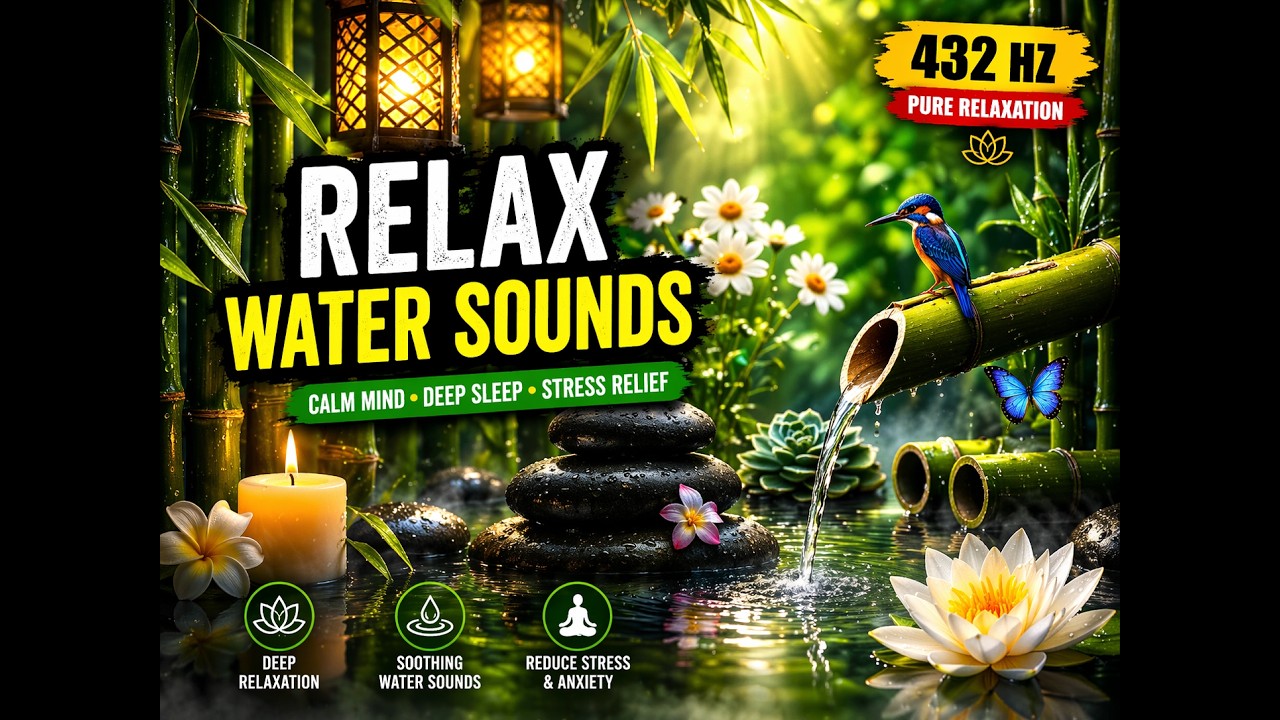 🍂 Soothing Autumn Water Ambience | Sleep & Calm Night | Peaceful Fall Soundscape 🌙