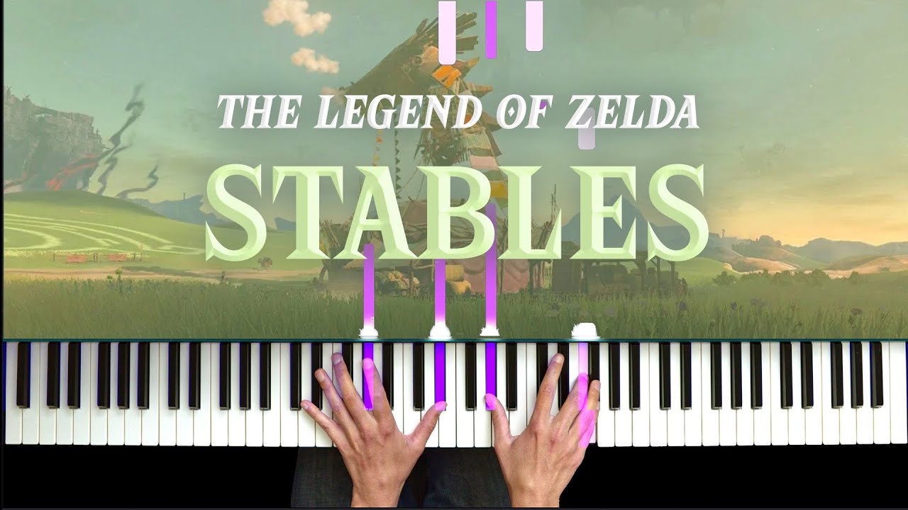 Zelda: Breath of the Wild Stables Easy Piano & Synthesia [How To Play] [Piano Tutorial]