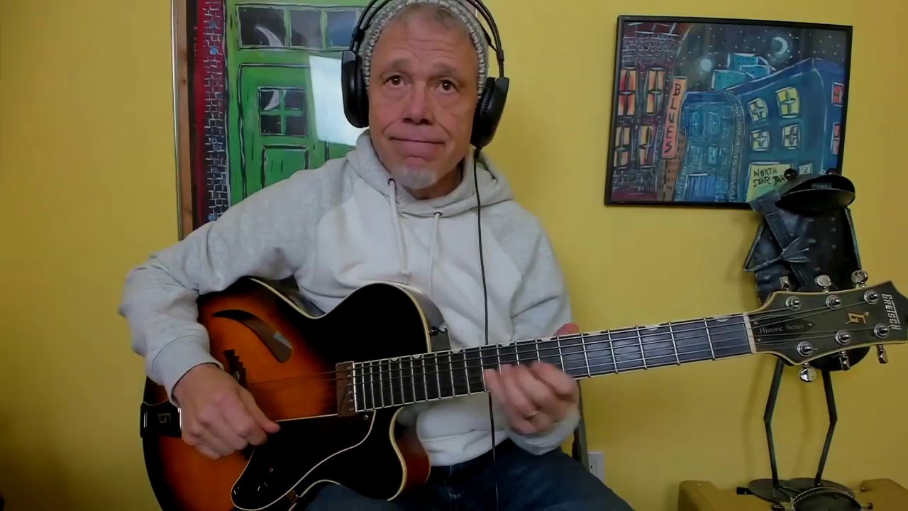 Doug Munro- Movable 4 note Cell on a Bb Blues- Guitar Lesson