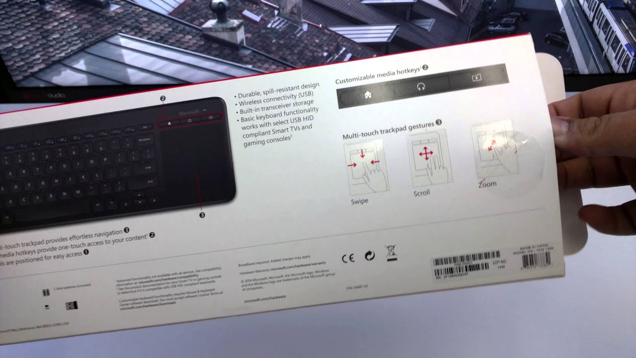 Microsoft All In One Media Keyboard N9Z 00001 Unboxing