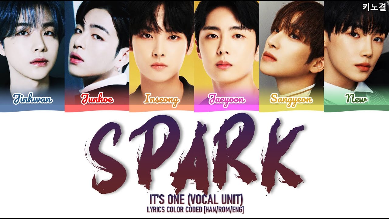 IT'S ONE  (보컬 유닛: 준회, 진환, 인성, 재윤, 뉴, 상연) - 'SPARK' LYRICS COLOR CODED [HAN/ROM/ENG]