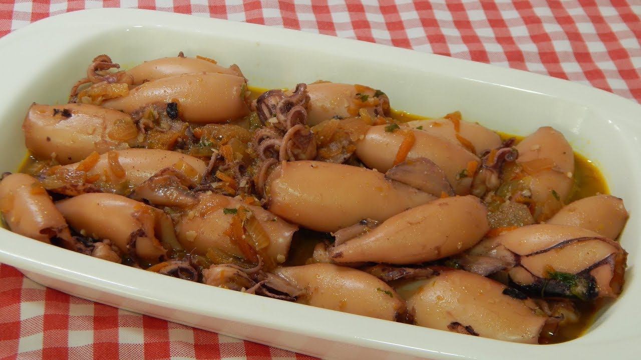 Receta fácil de calamares al vino blanco