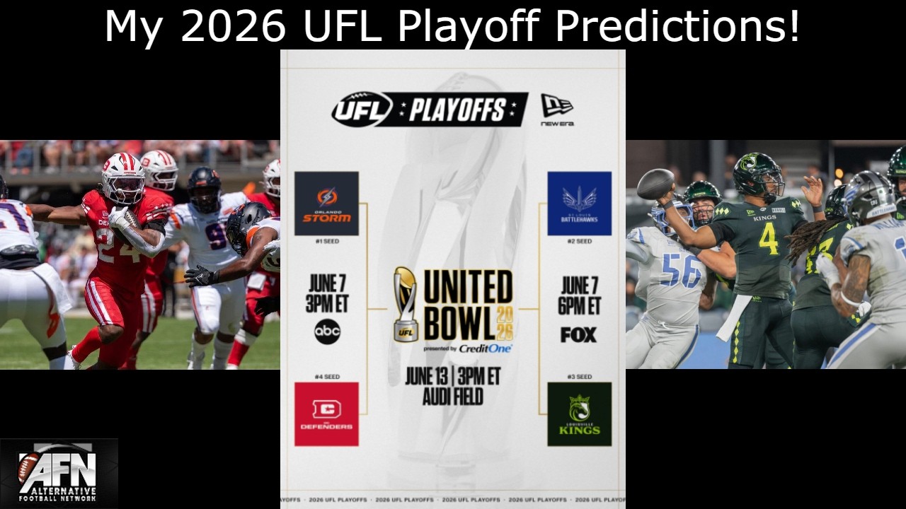 Мои прогнозы на плей-офф UFL 2026!