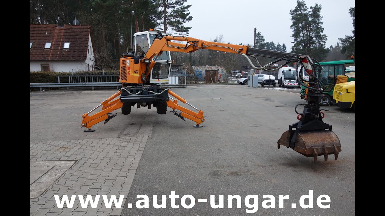 Boki Bagger 4551 Friedhofsbagger 4x4x4 Bj. 2005 Hansa Lanz Kommunalfahrzeug www.auto-ungar.de