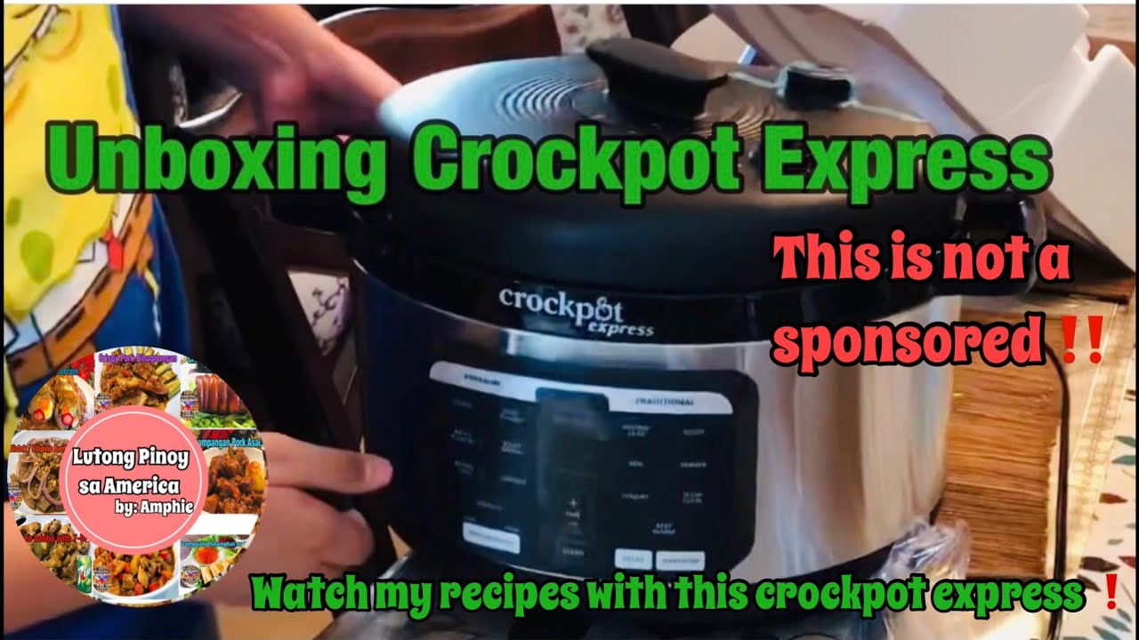 UNBOXING CROCKPOT PRESSURE COOKER EXPRESS #crockpot #unboxing #crockpotrecipes
