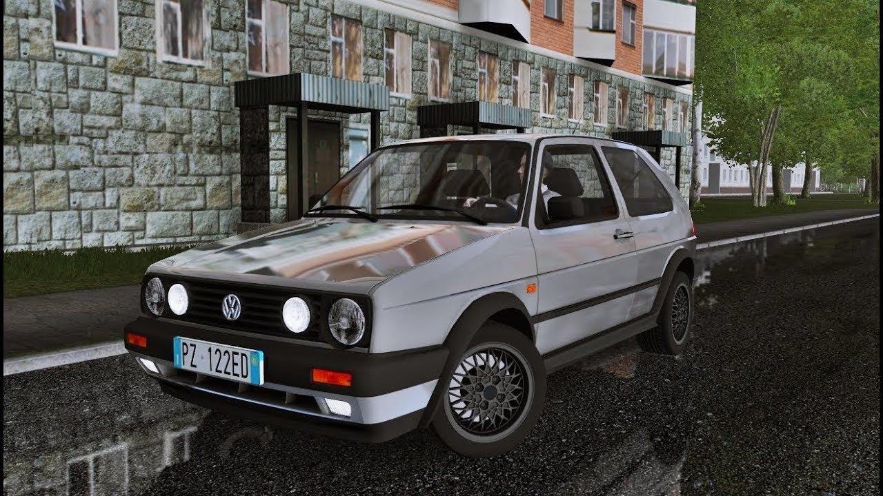 City Car Driving 1.5.5 - Volkswagen Golf II MK2 1.6D | Humid Drive | + Download [LINK] | 1080p & G27