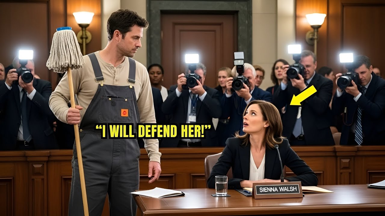 Single Dad Janitor Shouted “I WILL DEFEND HER!” in Court — Then the CEO Did Something Unthinkable