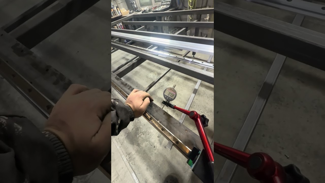 Монтаж рельс 20 мм