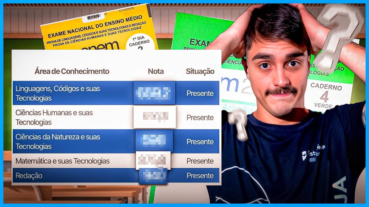 Minhas NOTAS e ACERTOS no ENEM 2025! | O que aconteceu com a REDA&Ccedil;&Atilde;O do ENEM? | Nicolas Lazaroto