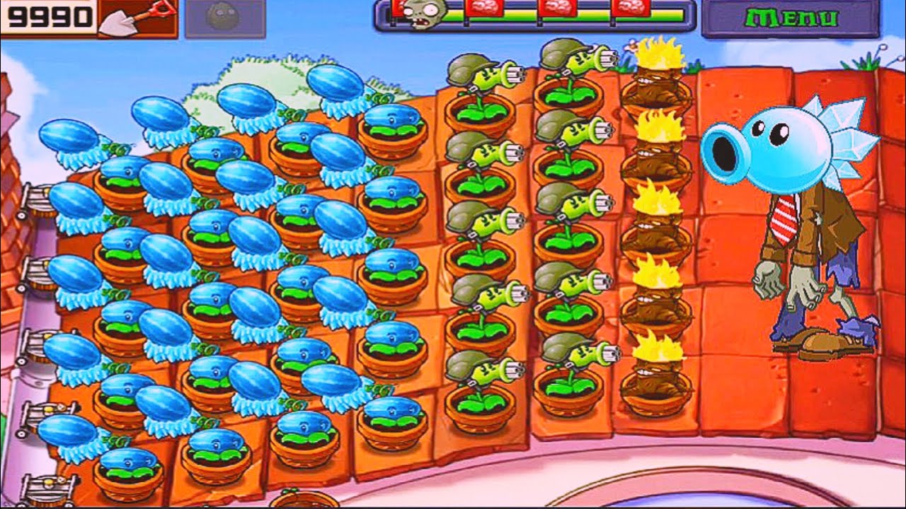 Plants Vs Zombies | Adventure Roof | Level! 9&10 Completed Gameplay Full HD 1080p 60fps