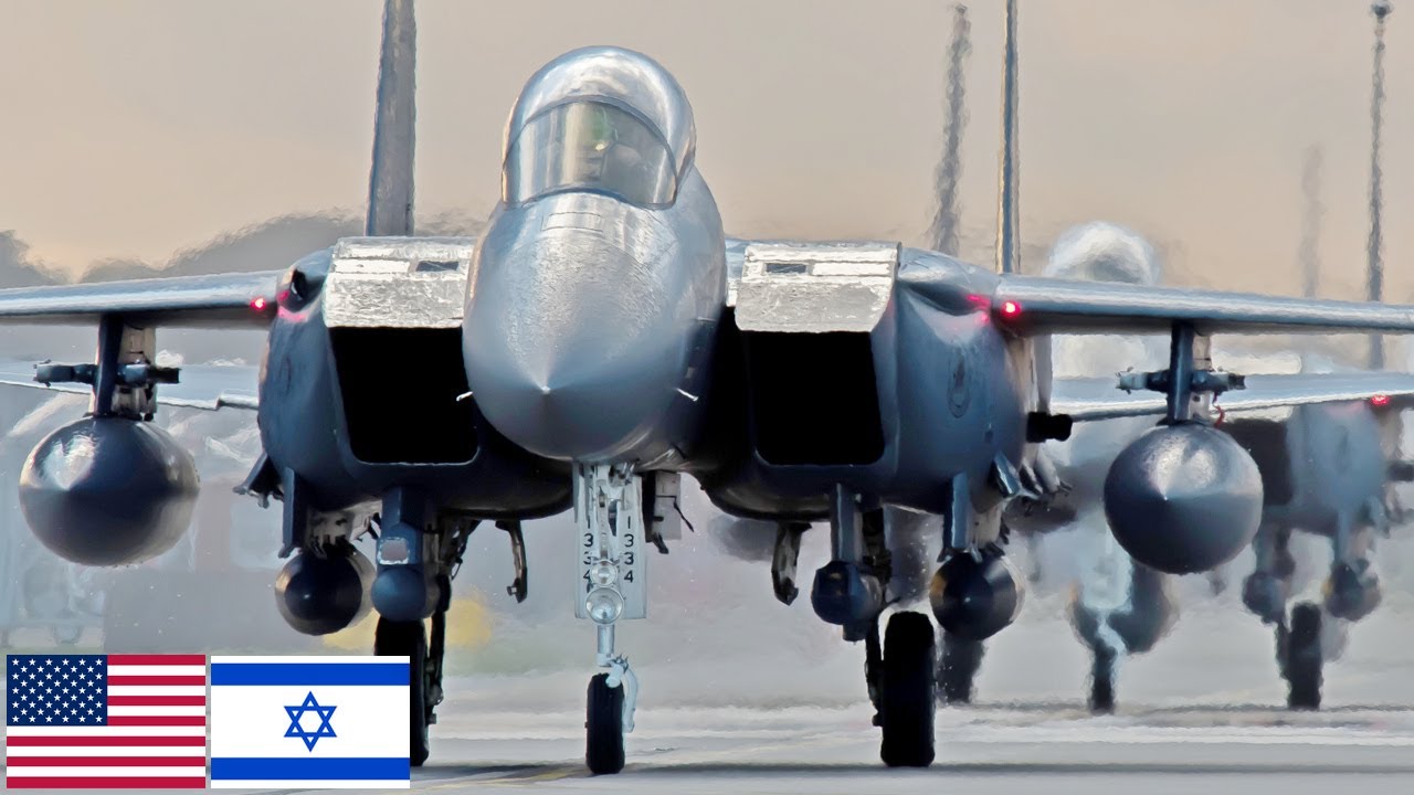 ВВС США, Израиль. Истребители F-15E Strike Eagle отправлены на Ближний Восток.