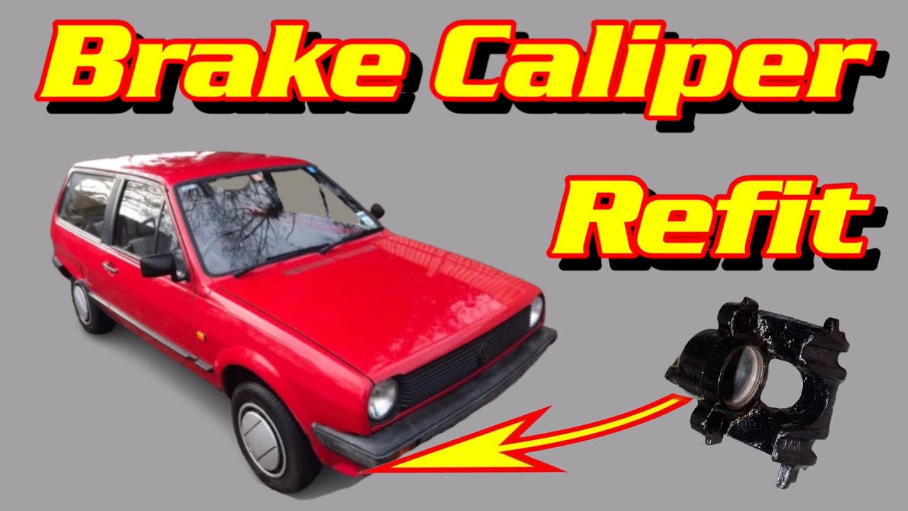 VW Polo MK2 Breadvan ( Brake Caliper Refit & Bolt Hole Rethread  ) Retro Volkswagen