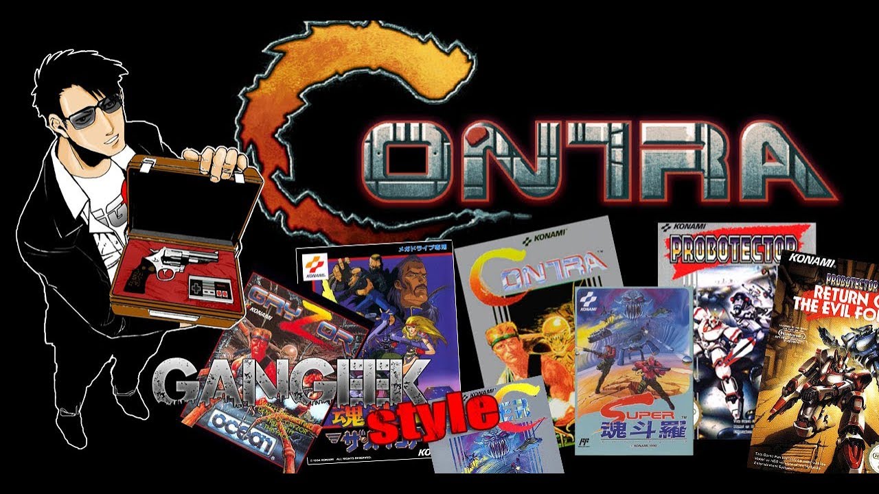 La collection de jeux vidéo Contra et Probotector d'Ivankaiser.