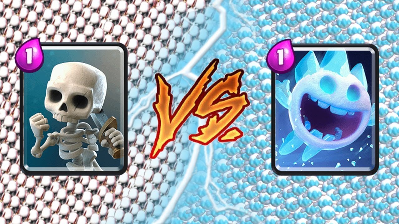 ICE SPIRIT Vs SKELETONS - Clash Royale Challenge #305