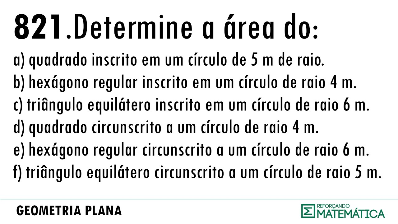 C19. ÁREAS DE SUPERFÍCIES PLANAS [821]
