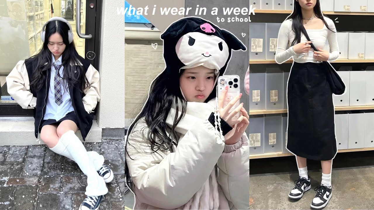 uni vlog: что я ношу на неделе в университете (школа / идеи для нарядов Pinterest + много учебы)