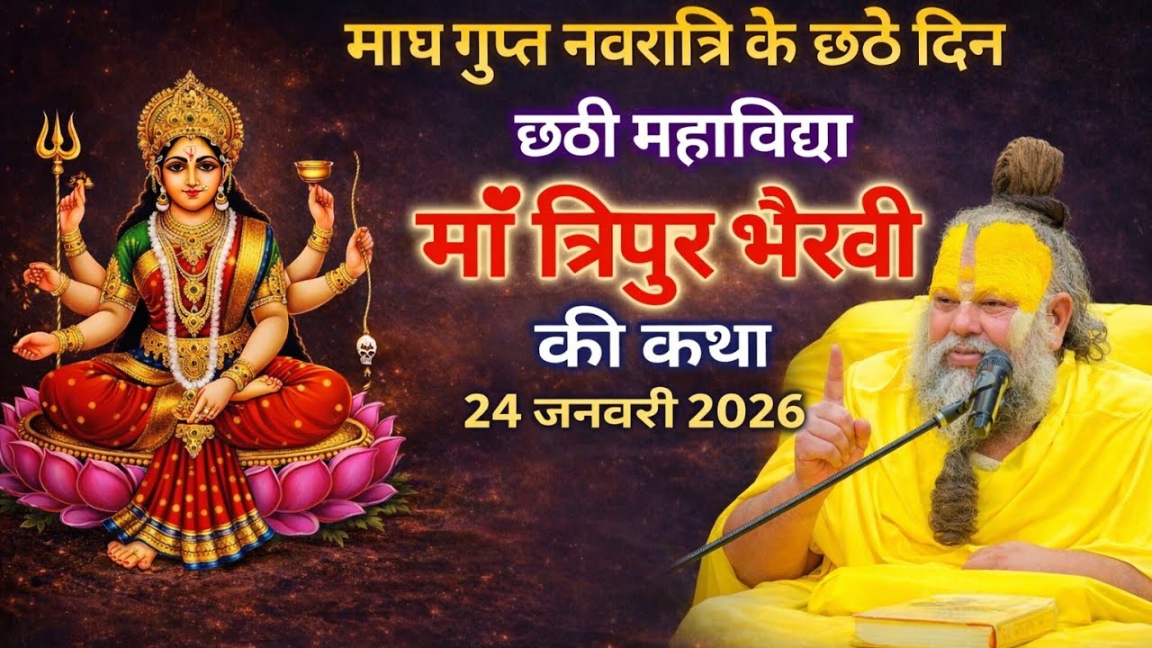 माघ गुप्त नवरात्रि के छठवें दिन महाविद्या मां त्रिपुर भैरवी की कथा | Gupt Navratri ki Katha Day 6