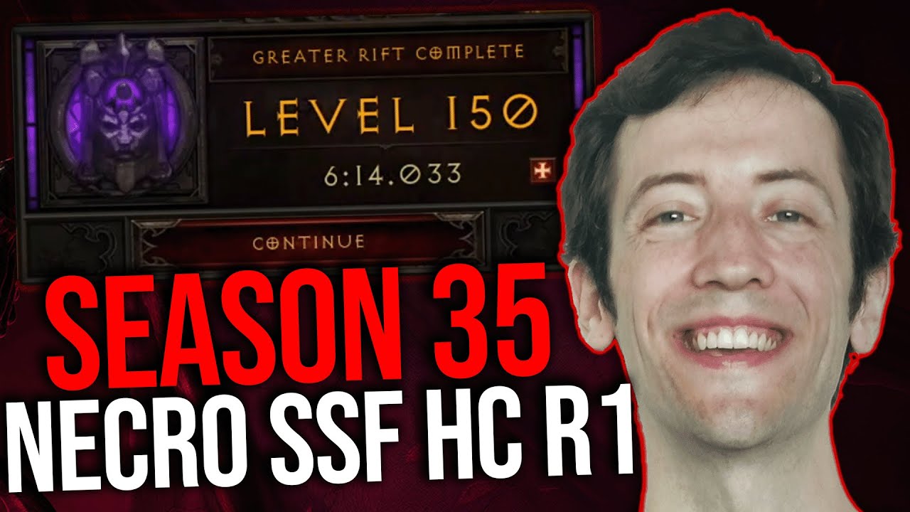 Diablo 3 - SEASON 35 NECRO GR150 RANK 1 IN 6 MINUTES!