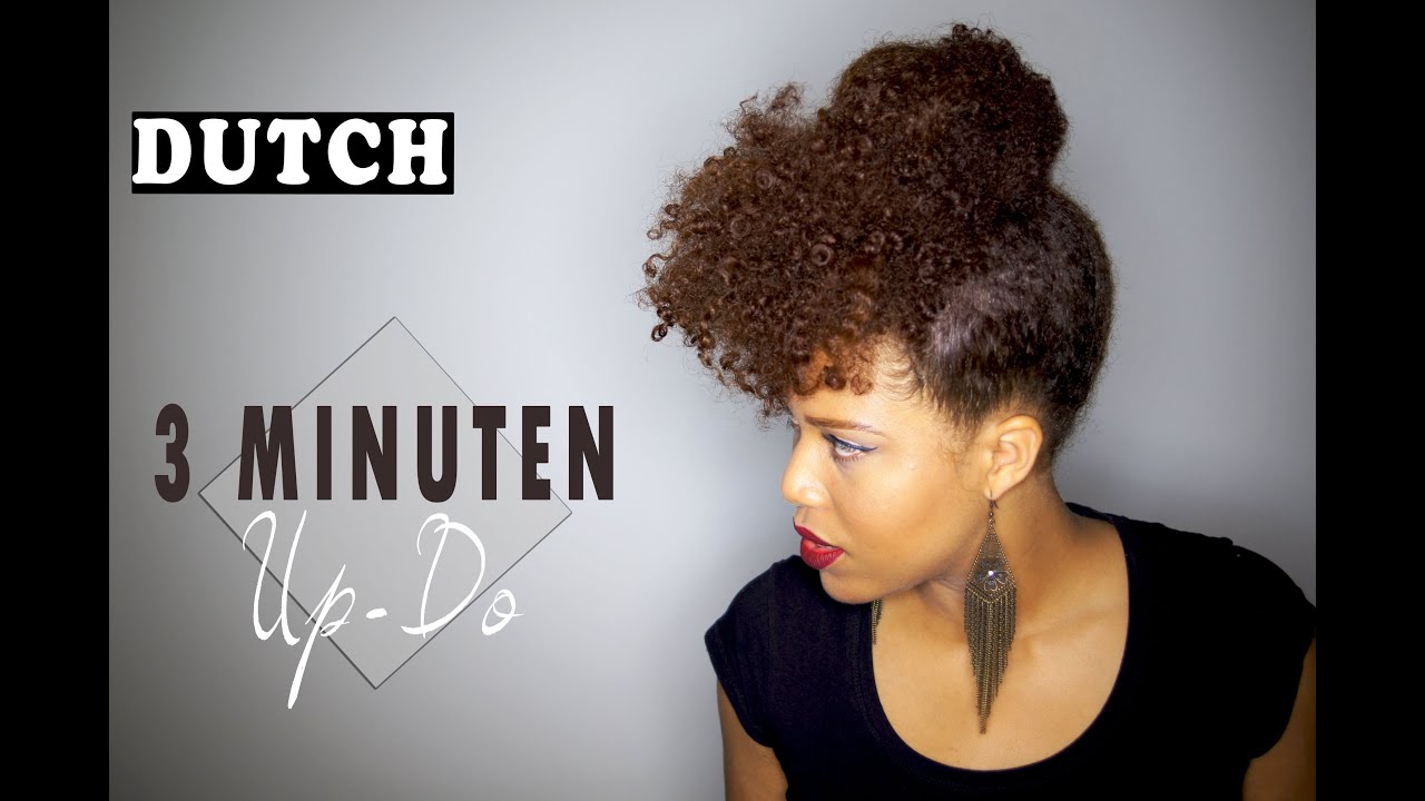 Super Easy 3 Minute Updo for Natural Hair