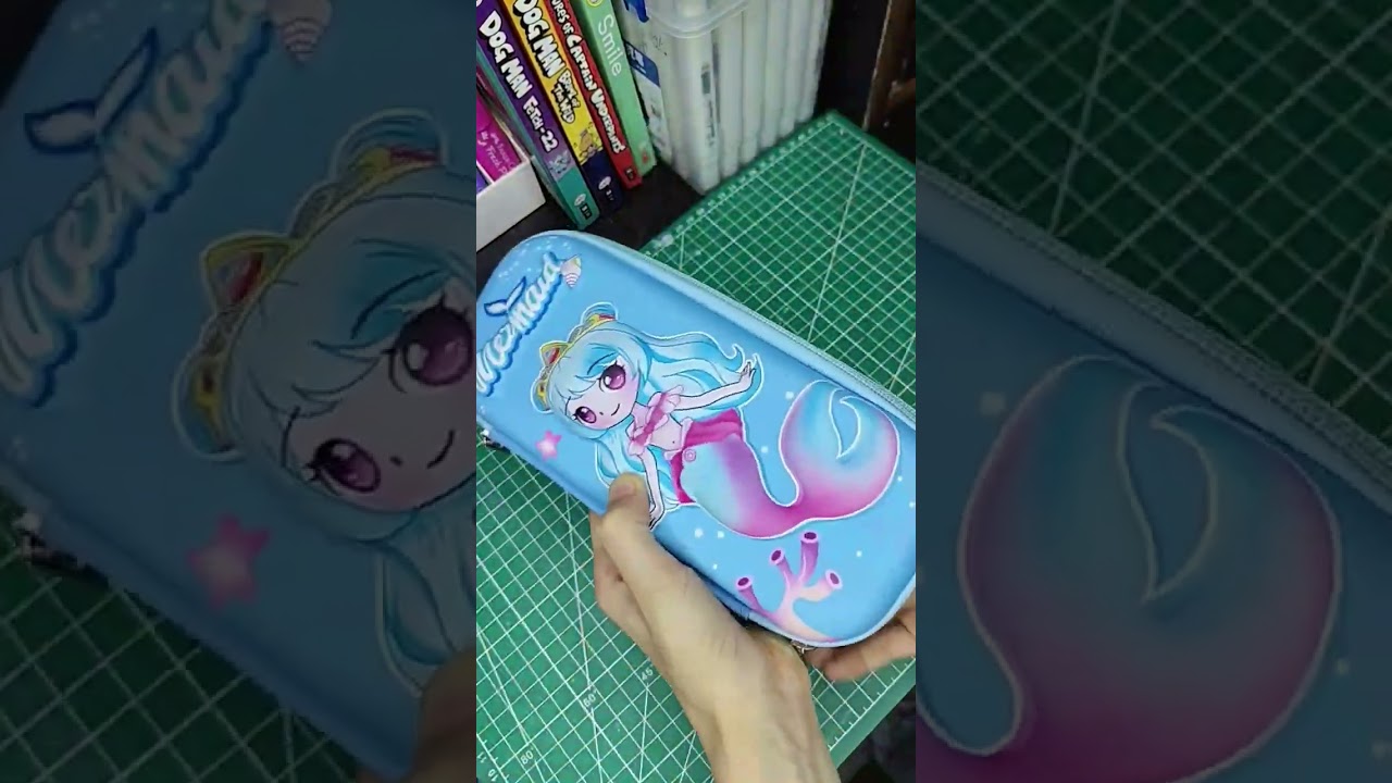 ✨Organizing my new mermaid pencil case💖🫶🏻