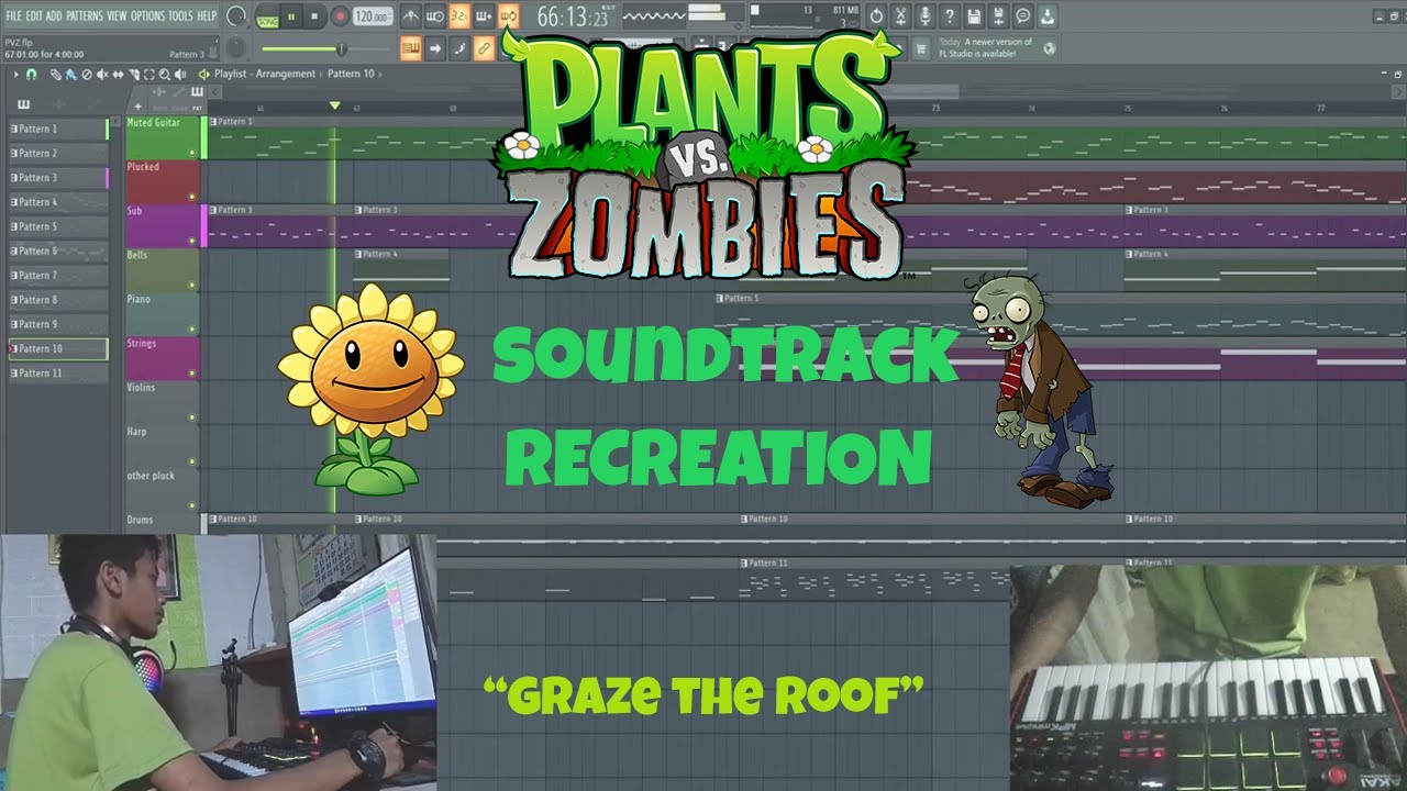 Recreation of Graze the Roof by Laura Shigihara || Plants vs Zombies OST || FL STUDIO