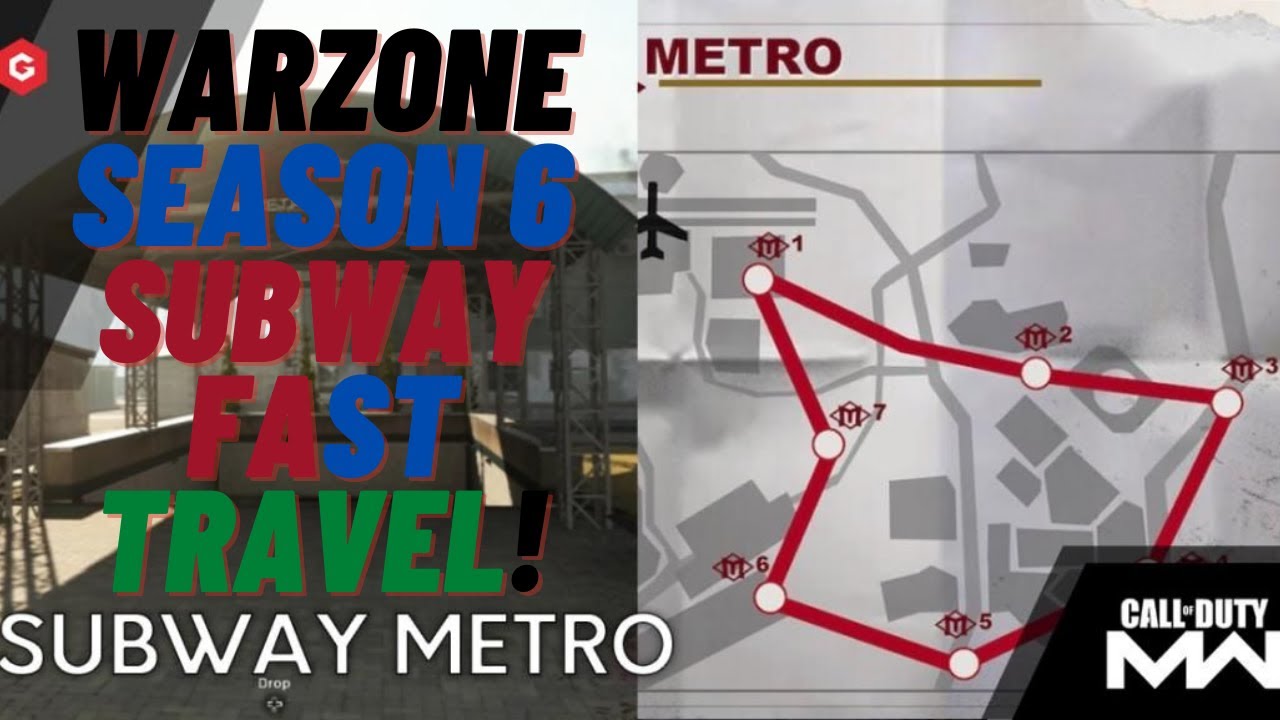 THIS is SEASON 6 SUBWAY in WARZONE... (Fast Travel)