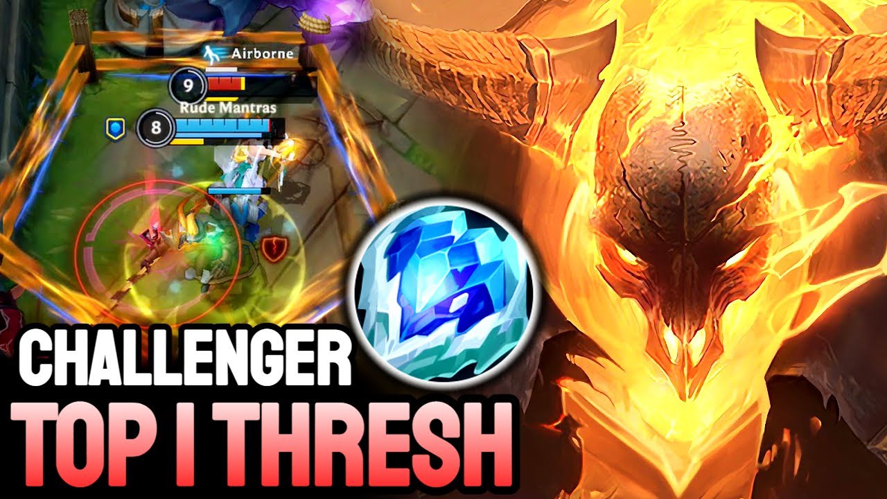 WILD RIFT THRESH - TOP 1 THRESH GAMEPLAY - CHALLENGER RANKED