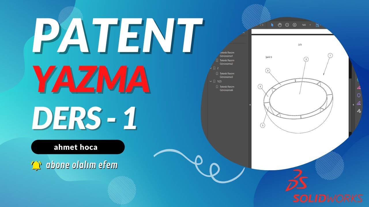 Patent Nasıl Alınır - Teknik Çizim Nasıl Yapılır - Patent Tarama ve Patent Alınabilirlik Mantığı