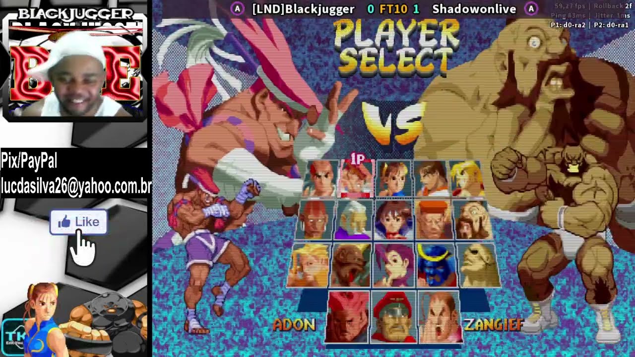 Street Fighter Alpha 2: [LND]Blackjugger Vs Shadowonlive - FT10