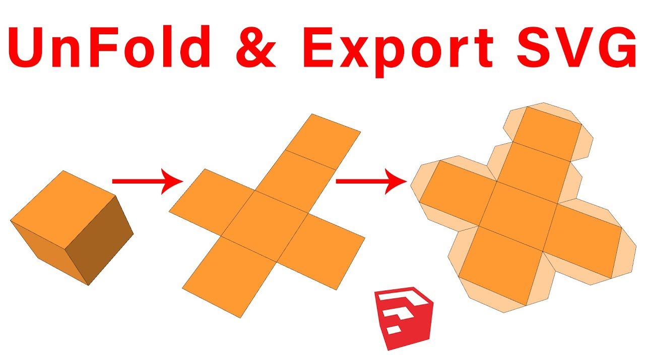 UnFold & Export SVG in SketchUp - Flattery Plugin