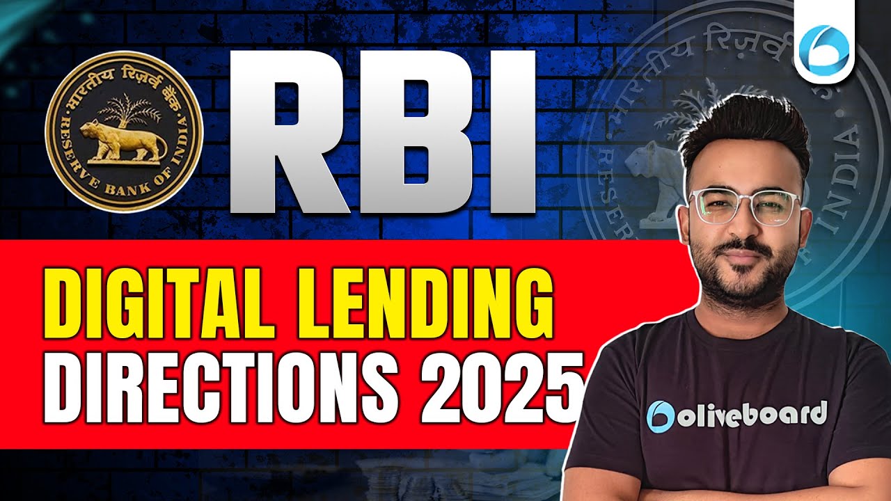 RBI Digital Lending Directions 2025 | Finance Current Affairs | RBI Grade B 2025