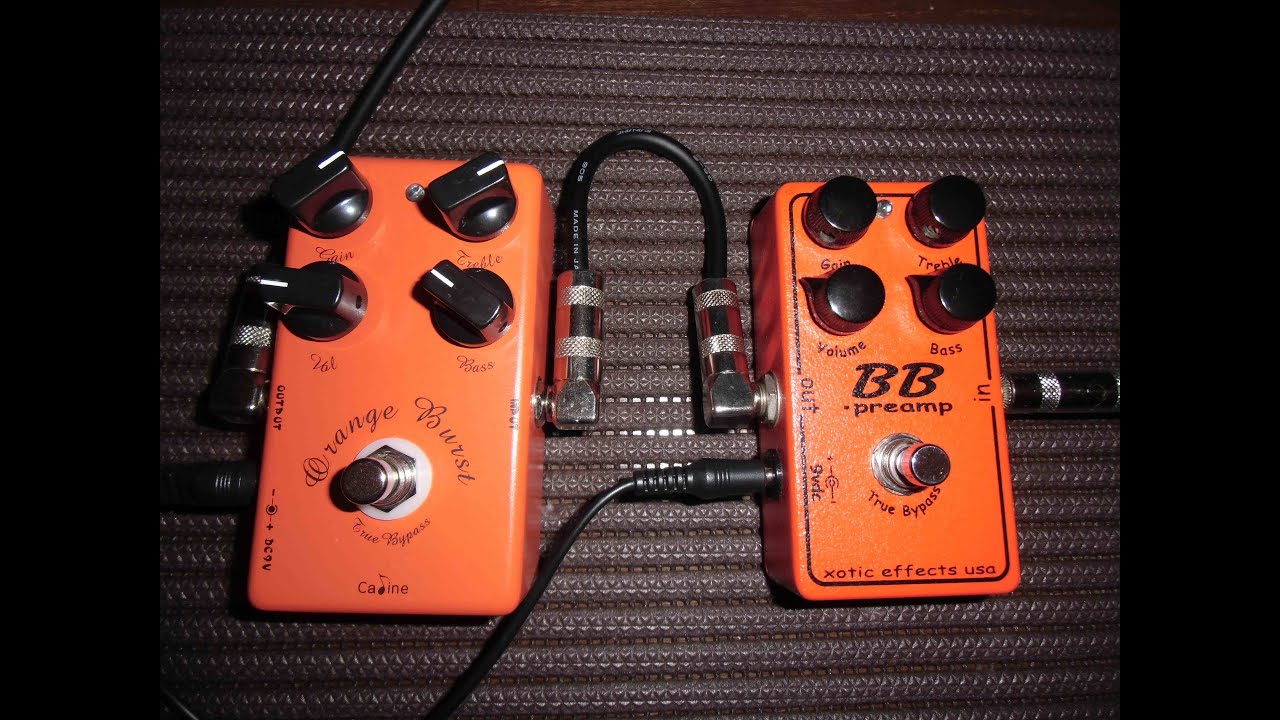 XOTIC BB Preamp & Caline CP-18 Orange Burst test