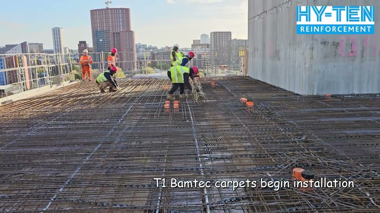 Fastest method to install rebar in slabs and walls - 10 times faster