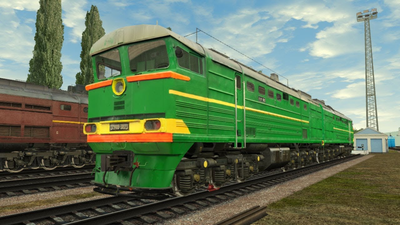 Прохождение сценария Грузовой до Малохитовки на тепловозе 2ТЭ10В - 3823|Успенск|RTrain Simulator