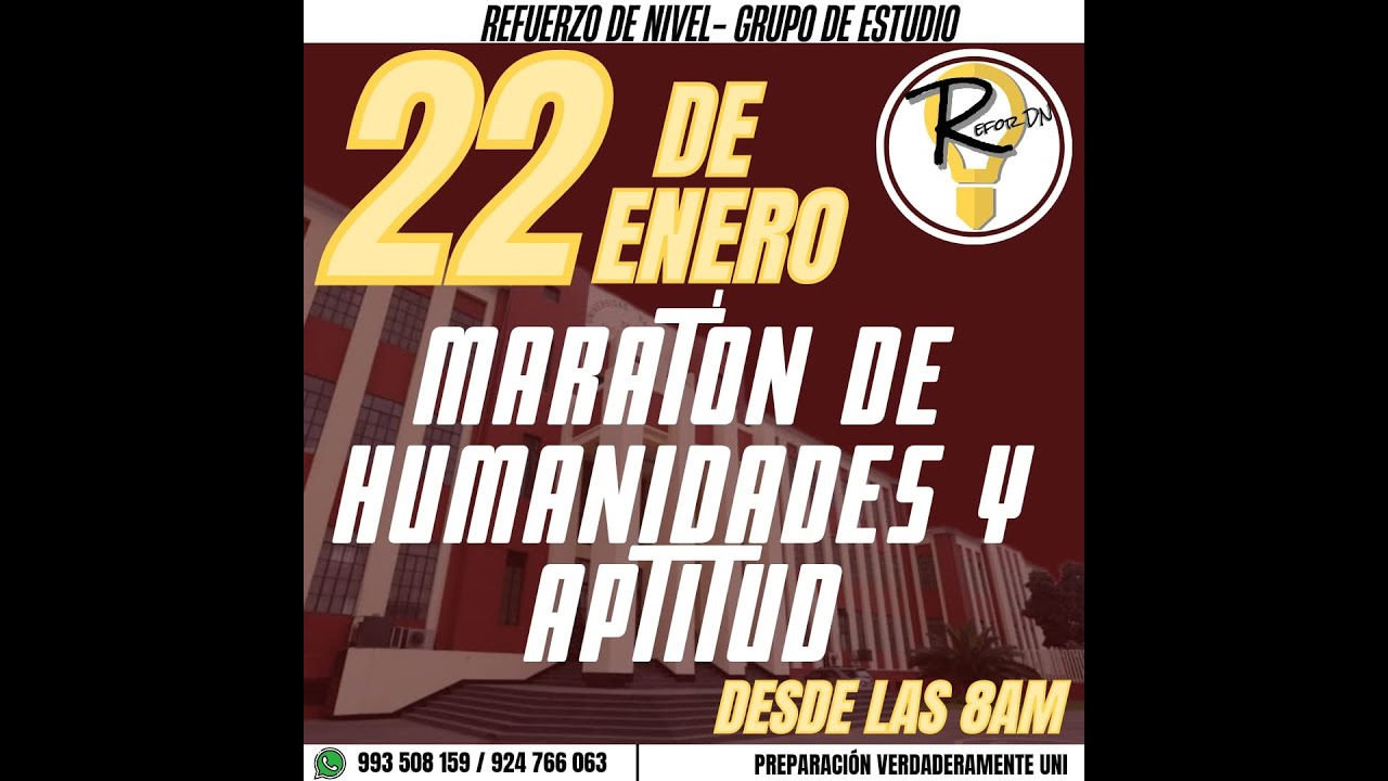 #MARATÓN HUMANIDADES CEPREUNI