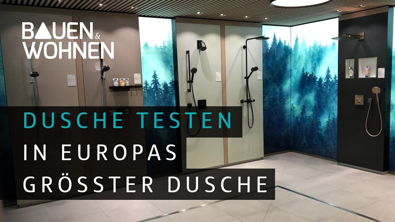 Badezimmer: Dusche testen - in Europas größter Dusche I BAUEN & WOHNEN