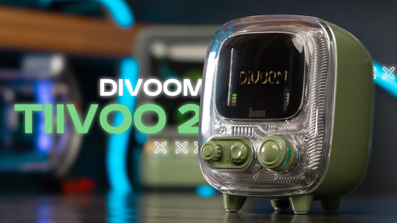 РАДИО И РОБОТЫ 🔥 Ретро Divoom T-tiivoo-2 портативная Колонка на стриле 5W 2000 mAh bt 5.3