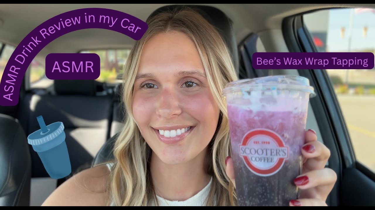 ASMR Drink Review With Bees Wax Wrap Tapping