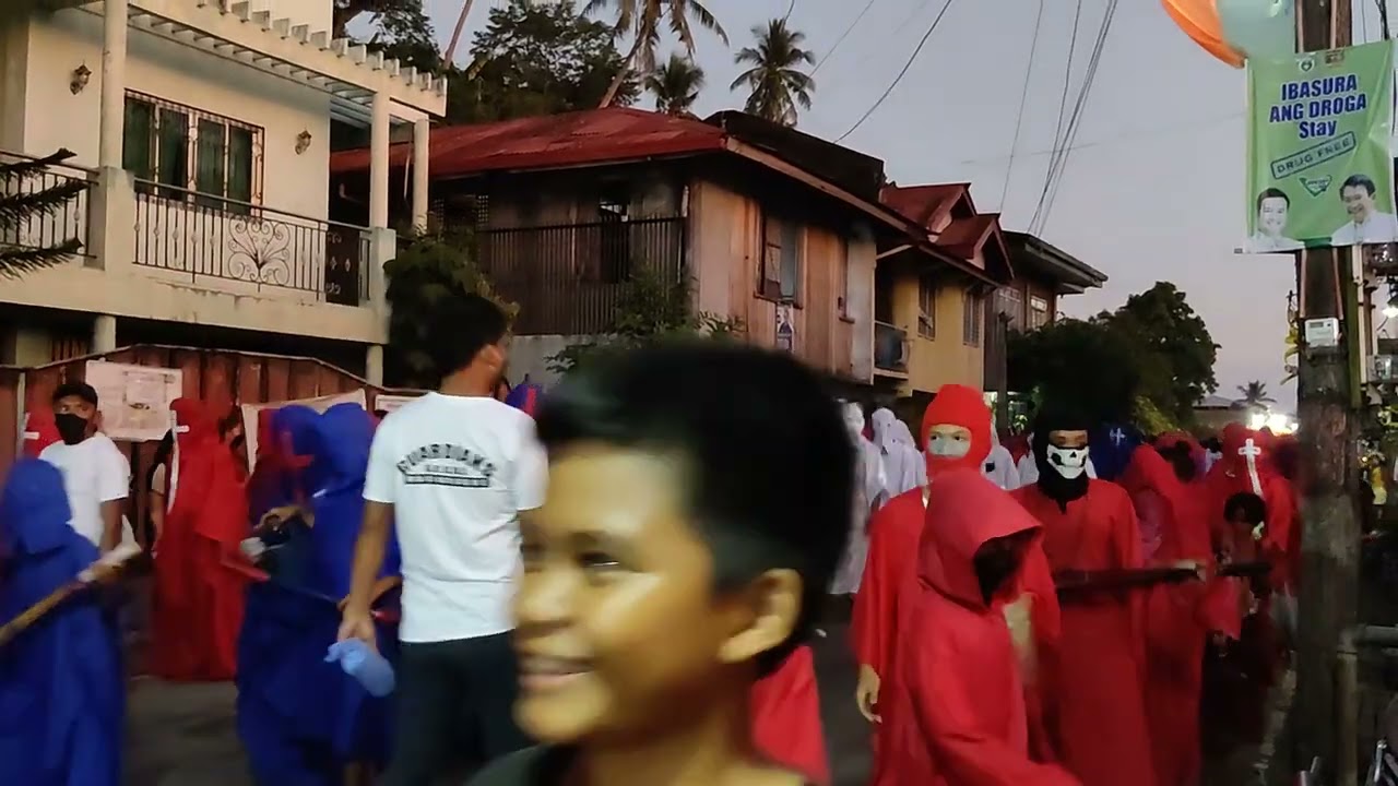 walking around Gasan town, Marinduque - Good Friday procession (Moriones Festival)